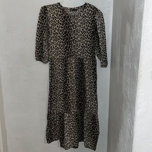 Zara leopard print dress